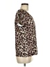 Ekouaer Animal Print Brown Short Sleeve Blouse Size M - photo 4
