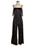 Lulus Metallic Black Jumpsuit Size S - photo 1