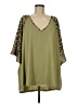Unbranded 100% Polyester Green 3/4 Sleeve Blouse Size 6 - photo 1