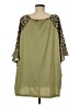 Unbranded 100% Polyester Green 3/4 Sleeve Blouse Size 6 - photo 2