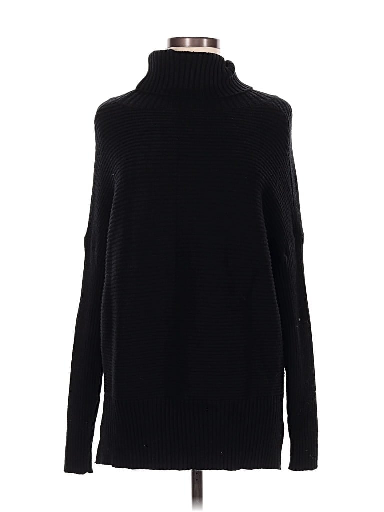 Pre-owned Efan Turtleneck Sweater In Black