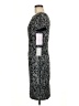 JS Collections 100% Polyester Paisley Gray Casual Dress Size 6 - photo 5