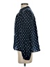 Caslon Polka Dots Blue Long Sleeve Blouse Size S - photo 5
