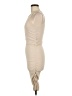 Unbranded Solid Tan Cocktail Dress Size M - photo 5