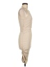 Unbranded Solid Tan Cocktail Dress Size M - photo 4