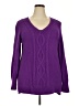 Chaps Purple Pullover Sweater Size 2X - photo 1