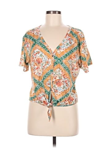 Plume and Thread Short Sleeve Blouse (view 1)