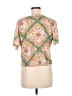 Plume and Thread Orange Short Sleeve Blouse Size Med (2) - photo 2