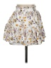 Blue Rain 100% Polyester Floral White Casual Skirt Size S - photo 2