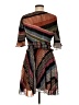 Saylor 100% Polyester Print Brown Cocktail Dress Size M - photo 2