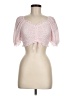 Miss Selfridge Pink Short Sleeve Blouse Size 6 - photo 1