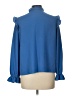 CeCe Blue Long Sleeve Blouse Size L - photo 2