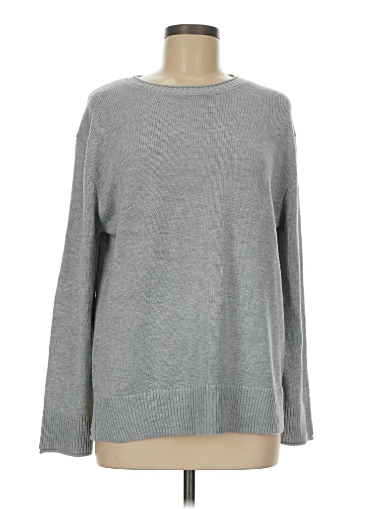 Pre-owned Ella Moss Pullover Sweater In Gray