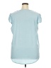 Star Vixen Blue Short Sleeve Blouse Size 3X - photo 2