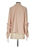 Navy Days Tan 3/4 Sleeve Blouse Size S - photo 2