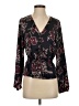 Express 100% Polyester Black Long Sleeve Blouse Size S - photo 1