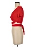 Shein Red Short Sleeve Top Size 4 - photo 5