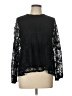 Maurices 100% Polyester Black Long Sleeve Blouse Size L - photo 1