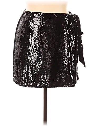 WAYF Faux Leather Skirt (view 1)