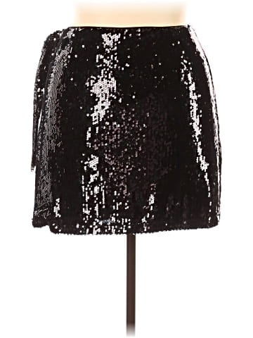 WAYF Faux Leather Skirt (view 2)