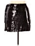 WAYF 100% Polyester Metallic Black Faux Leather Skirt Size XL - photo 2