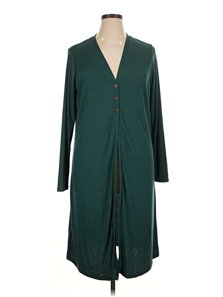 Pre-owned Lane Bryant Kimono In Green