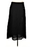 DKNY 100% Polyester Solid Black Casual Skirt Size L - photo 1