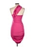 Shein Solid Pink Cocktail Dress Size 6 - photo 2