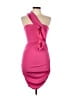 Shein Solid Pink Cocktail Dress Size 6 - photo 1