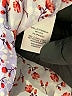 Intermix Print Red Silk Skirt Size 0 - photo 4