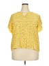 Unbranded Yellow Short Sleeve Blouse Size 4X - photo 1