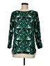 J.Crew 100% Polyester Green 3/4 Sleeve Blouse Size 8 - photo 1