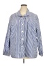 Blair Stripes Blue Long Sleeve Button-Down Shirt Size 3X - photo 1