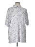 Nicklaus Stars Silver Short Sleeve Blouse Size L - photo 1