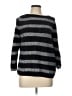 Croft & Barrow Stripes Black Pullover Sweater Size L - photo 1