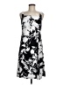 Chaps Graphic Black Casual Dress Size 6 - photo 1