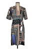 Nanette Lepore Print Gray Casual Dress Size 4 - photo 1
