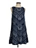 Nine Britton Chevron-herringbone Blue Casual Dress Size S - photo 1