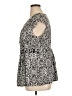 R.Q.T Black Short Sleeve Blouse Size 1X - photo 5