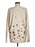 Phil Love Stars Animal Print Ivory Pullover Sweater Size M - photo 2