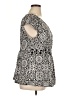 R.Q.T Black Short Sleeve Blouse Size 1X - photo 4