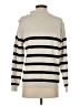 Kirundo Stripes Ivory Turtleneck Sweater Size S - photo 2