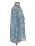 BB Dakota Checkered-gingham Blue Long Sleeve Button-Down Shirt Size M - photo 4