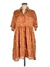 Mittoshop 100% Polyester Animal Print Orange Casual Dress Size M - photo 1