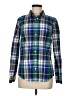 J.Crew 100% Cotton Plaid Blue Green Long Sleeve Button-Down Shirt Size 6 - photo 1
