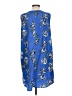Halogen 100% Polyester Print Blue Casual Dress Size L - photo 2