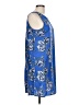Halogen 100% Polyester Print Blue Casual Dress Size L - photo 4