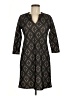 Renee C. Argyle Black Casual Dress Size M - photo 1