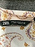 Zara Paisley Ivory Long Sleeve Blouse Size XS - photo 7