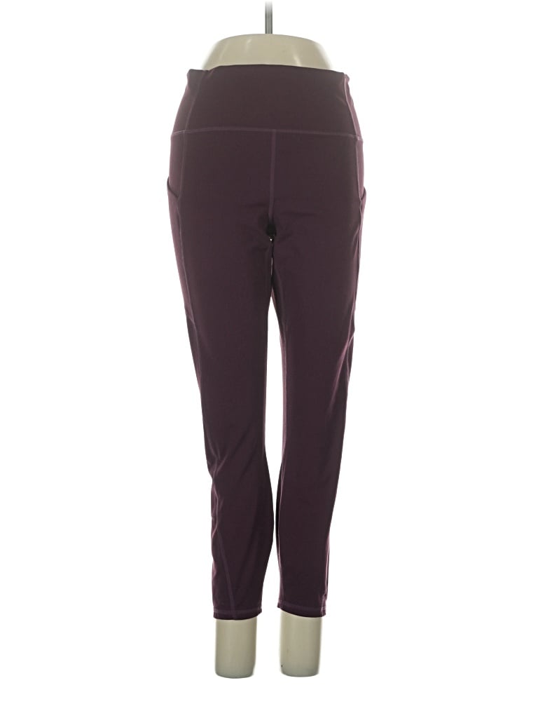 Pre-owned Fabletics Active Pants In Burgundy